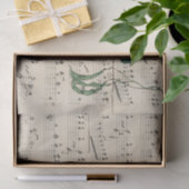  muziek en wijnstokken tissuepapier (Geschenk)