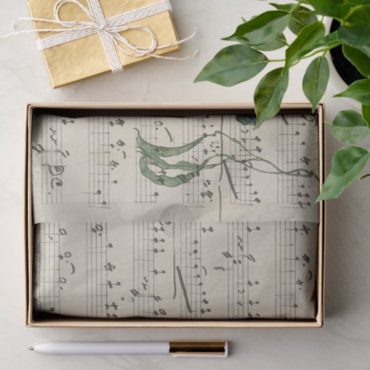  muziek en wijnstokken tissuepapier (Geschenk)