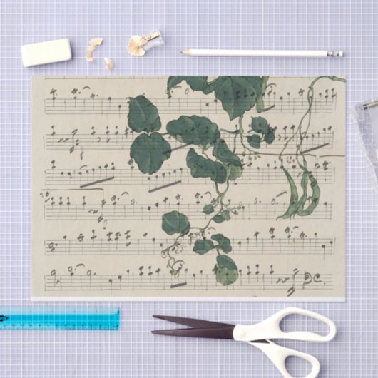 muziek en wijnstokken tissuepapier (Craft)