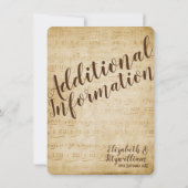 Muziek Enclosure Kaart Vintage (Achterkant)