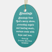 Muziek Engel Ornament Met Gedicht (Links)
