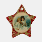 MUZIEK ENGELEN STER KERAMISCH ORNAMENT (Rechts)