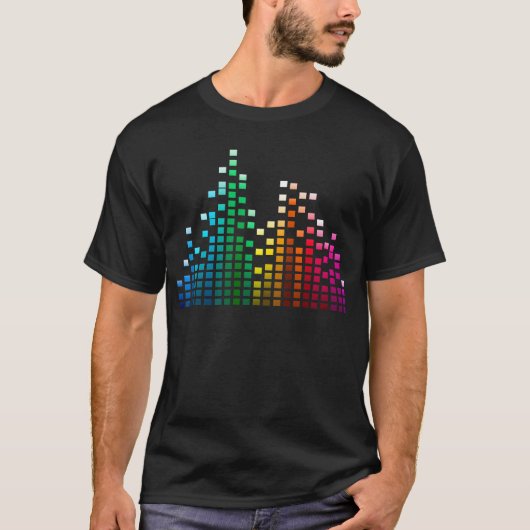 Muziek Equalizer T-shirt (Voorkant)