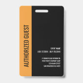 Muziek Evenement Gastpas Evenement Badge (Achterkant)