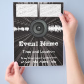 Muziek Event Flyer Luidspreker Knal (Hand)