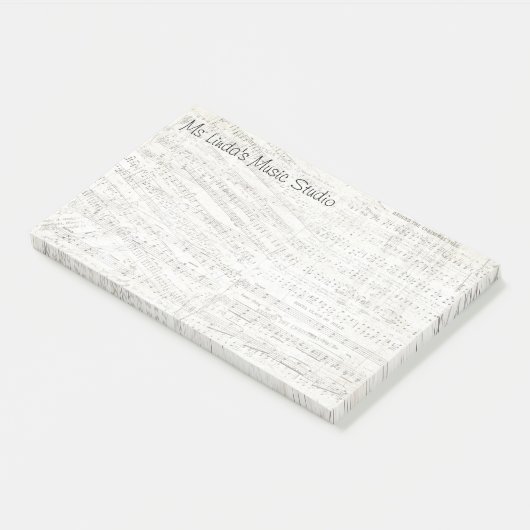 Muziek Extra Grote Post-it Notities Post-it® Notes (Schuin)