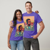 Muziek Fan Badge T-shirt Design (Unisex)