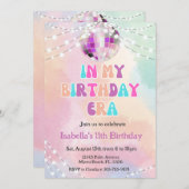 Muziek Fan In Mijn Verjaardags Tijdperk Uitnodigin Kaart (Voorkant / Achterkant)