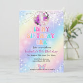 Muziek Fan In Mijn Verjaardags Tijdperk Uitnodigin Kaart (Staand voorkant)