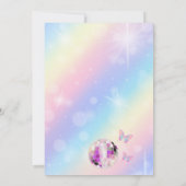 Muziek Fan In Mijn Verjaardags Tijdperk Uitnodigin Kaart (Achterkant)