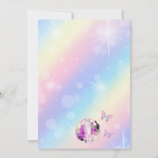 Muziek Fan In Mijn Verjaardags Tijdperk Uitnodigin Kaart (Achterkant)