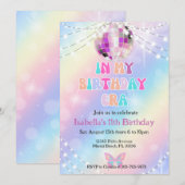 Muziek Fan In Mijn Verjaardags Tijdperk Uitnodigin Kaart (Voorkant / Achterkant)