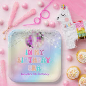 Muziek fan in mijn verjaardagstijdperk Verjaardags Papieren Bordje (Feest)