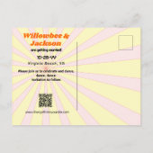 Muziek Festival Record Save the Date Briefkaart (Achterkant)