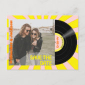 Muziek Festival Record Save the Date Briefkaart (Voorkant)