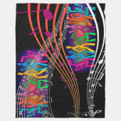 Muziek Fleece Deken (Voorkant)