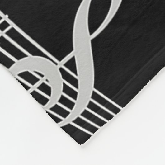 Muziek Fleece Deken (Hoek)