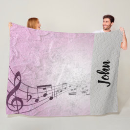 Muziek Fleece Deken
