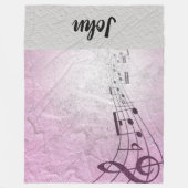Muziek Fleece Deken (Voorkant)