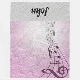 Muziek Fleece Deken