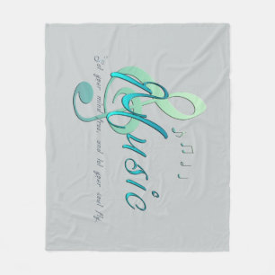 Muziek Fleece Deken