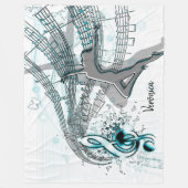 Muziek Fleece Deken (Voorkant)