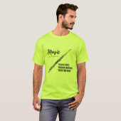 muziek, flute t-shirt (Voorkant volledig)