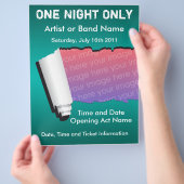 Muziek Flyer voor één avond (Hand)