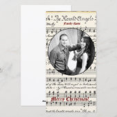  muziek Foto Kerst Kaart (Voorkant / Achterkant)
