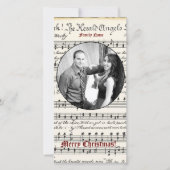 muziek Foto Kerst Kaart (Voorkant)
