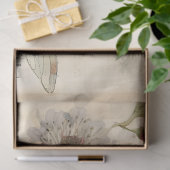  Muziek Franse Bloemen Dragonfly Art Tissuepapier (Geschenk)