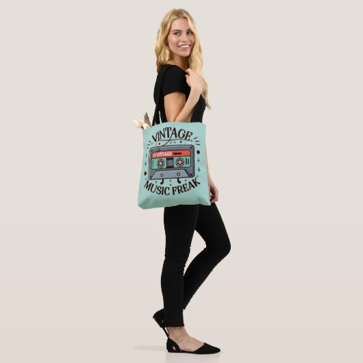  muziek freak tote bag (Op model)