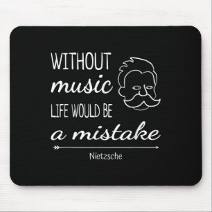 Muziek Friedrich Nietzsche Quote Shirt Muismat