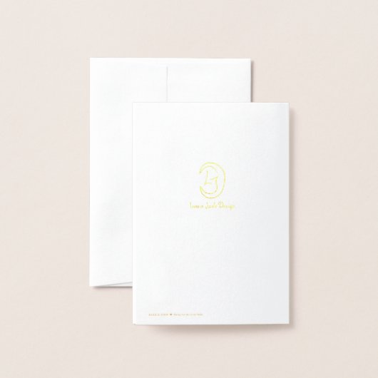 Muziek G Clef Folie Kaart (Met envelop)