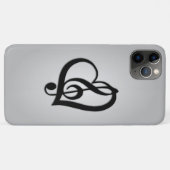 Muziek G-hart op zilver Case-Mate iPhone Case (Achterkant (horizontaal))