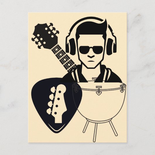 Muziek Galore Briefkaart (Voorkant)