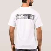 Muziek gebeurt (zwart) t-shirt (Achterkant)