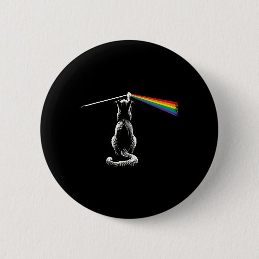 Muziek gecomponeerd door Funny Cat Rock and Roll Ronde Button 5,7 Cm (Voorkant)