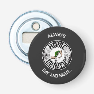 Muziek gedreven button flesopener