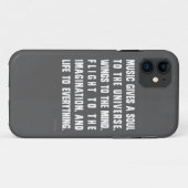 Muziek geeft een oplossing aan het universum Case-Mate iPhone case (Achterkant (horizontaal))