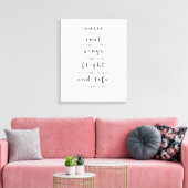 Muziek geeft een oplossing aan het universum, Plat Canvas Afdruk (Insitu (Woonkamer))