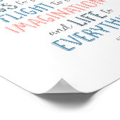 Muziek geeft een oplossing aan het universum, Plat Poster (Hoek)