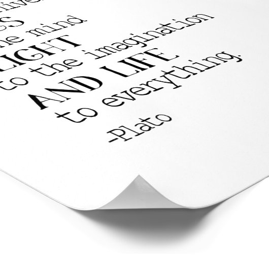 Muziek geeft een oplossing aan het universum, Plat Poster (Hoek)