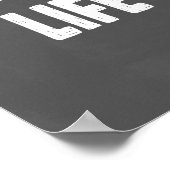 Muziek geeft een oplossing aan het universum poster (Hoek)