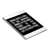 Muziek geeft een sol aan het universum notitieboek (Rechterzijde)