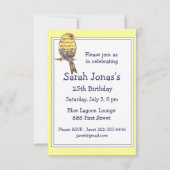 Muziek geeft mijn ziel vleugels Quote Bird Birthda Kaart (Achterkant)