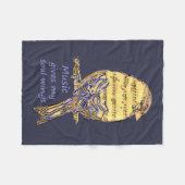 Muziek geeft mijn ziel weer. fleece deken (Voorkant (Horizontaal))