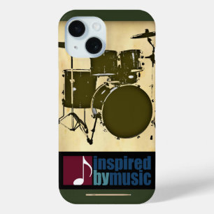 muziek geïnspireerd - een drum iPhone 15 case