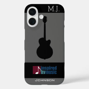 muziek geïnspireerd / gitaar iPhone 16 hoesje