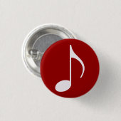 muziek geïnspireerd ronde button 3,2 cm (Voorkant /achterkant)
